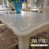 中田水晶板 进口软质玻璃桌垫PVC透明磨砂餐桌布茶几防水塑料台布