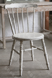 欧式法式美式田园复古温莎椅餐椅实木白色做旧椅子现货莫尼卡家居