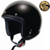 [日本进口]复古头盔 摩托机车骑士安全帽  哈雷半盔3/4四分之三盔
