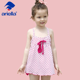 新款儿童泳衣阿雷拉正品连体小女孩 女童游泳衣 蝴蝶边泳装 2-8岁