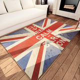 欧美英伦风米字旗英国旗复古地毯客厅卧室茶几沙发地垫服装店酒吧