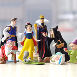 迪士尼 白雪公主和小矮人王子 巫婆人偶手办玩偶摆件公仔 8款全套