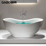 浴缸 独立式1.7米加厚亚克力/压克力成人浴盆带下水 GBA117观博