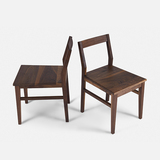 欧里亚 特价 实木餐桌椅 书桌椅子 黑胡桃 橡木 木蜡油环保 餐椅
