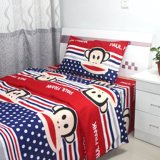 床上用品卡通大嘴猴被套单件1.2米1.5m单双人1.8m床单斜纹棉被罩