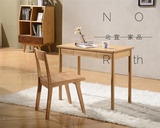 北欧式简约小户型实木书桌电脑桌日式简约单双人书房写字台