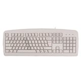 精品双飞燕KBS-8游戏键盘有线白色键盘PS/2 usb斜手键盘办公游戏
