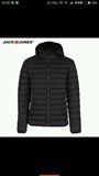 JackJones杰克琼斯灰鸭绒填充男装羽绒夹克外套E|215412006