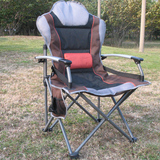 特价户外折叠椅野营沙滩椅钓鱼椅夹棉铝合金扶手椅背加高腰部可调