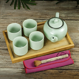 汝窑大号茶壶茶杯套装大容量功夫茶具家用整套陶瓷带滤网红茶普洱