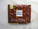 香港代购 德国进口Ritter Sport瑞特斯波德运动 全榛子牛奶巧克力
