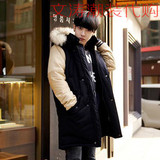 香港代购ZARA冬季青年男装加厚中长款棉衣外套男士修身型棉袄毛领