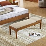 几木朵北欧实木床前凳床尾凳现代简约床踏凳床边换鞋凳卧室家具