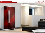 热卖Midea/美的 BCD-550WKGPMA璀璨红对开门冰箱 变频节能静音