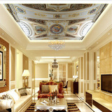 无缝墙纸天花板吊顶大型壁画餐厅酒店大厅欧式油画人物壁纸墙布