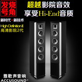 澳洲Accusound HD2落地主箱发烧号角高音HiFi2.0无源监听音箱音响