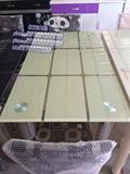 C成都红运家居钢化玻璃餐桌 1.2米长方形餐桌 特价餐桌 简约现代