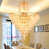 豪华餐厅水晶小吊灯 金色创意大气客厅过道灯饭厅卧室LED吊灯灯具