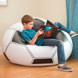 INTEX 68557足球充气沙发豆型椅懒人椅充气玩具充气凳