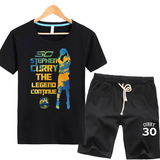 勇士队库里30号篮球衣服湖人科比t恤夏季休闲运动短袖套装男薄款