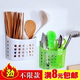 厨房强力吸盘挂式筷子笼 创意沥水筷子筒筷笼子 镂空餐具笼置物架