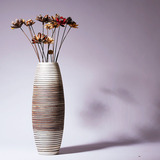 景德镇陶瓷落地花瓶大花瓶客厅花插花器摆件现代中式插花干花花瓶