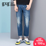 特惠 gxg.jeans男装新款男士直筒牛仔裤英伦修身长裤#51605148