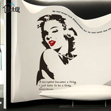 创意艺术玛丽莲梦露人物装饰墙贴 性感美女沙发客厅服装店贴纸画