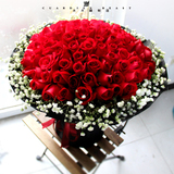 99朵红玫瑰花束表白求婚 情人节生日送女友 成都鲜花速递同城花店