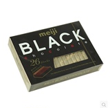 日本进口零食明治巧克力/Meiji 纯黑BLACK钢琴巧克力120g