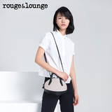 rouge & lounge芮之2016春夏商场同款牛皮女士贝壳手提包迷你手袋