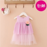 女宝宝连衣裙0-1-2岁女童装婴幼儿夏装公主裙子外贸婴儿吊带裙3