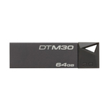 包邮 正品金士顿DTM30 64G u盘 USB3.0高速超薄迷你金属防水优盘