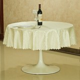 高档酒店餐桌布欧式圆形台布耐洗 提花暗纹桌布长方形客厅茶几布