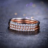 AC珠宝 天然南非金伯利18k钻石女戒指排戒钻戒排钻 正品珠宝首饰