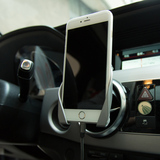 AutoBot 车载出风口手机支架 双USB智能车充 /365NewToy