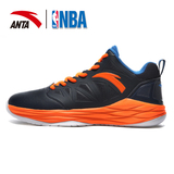 安踏篮球鞋男鞋NBA公牛队战靴正品2016新款低帮透气实战运动鞋子