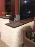 吧台面欧式酒吧台咖啡厅吧台面板实木工作台简易桌面板洗手台面板