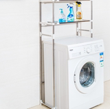 d架不锈钢可伸缩多功能卫生间马桶上面的置物架 洗衣机架置物