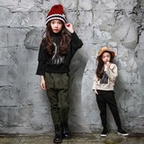 秋冬韩国女童装儿童加绒加厚卫衣韩版中大童外套宝宝卡通套头绒衫