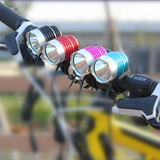 自行车前灯t6山地车灯强光LED骑行USB宽电压3V5V8.4V通用移动电源