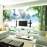 定制大型壁画3D立体电视背景墙壁纸客厅卧室墙纸影视墙画山水情