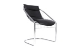 如恩北欧设计师风格单人椅休闲椅铁艺沙发椅子躺椅靠背椅子KY833
