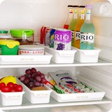 日式抽屉式冰箱收纳盒 厨房用品整理盘 可组合冷藏冷冻收纳格
