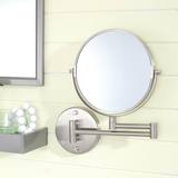 浴室化妆镜 拉丝伸缩壁挂式折叠美容镜 卫生间放大双面镜 梳妆镜
