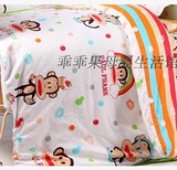 婴儿纯棉被套 宝宝全棉防踢被罩 拉链卡通被罩 新生儿床上用品