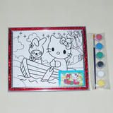 DIY数字油画 儿童数字画 水彩画幼儿涂鸦 填色画早教玩具 10 包邮