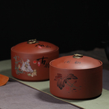 紫砂茶叶罐大号陶瓷原矿存茶叶包装盒普洱红绿茶叶密封罐特价包邮