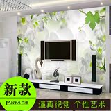 3D立体电视背景墙纸壁纸大型壁画卧室温馨浪漫现代简约无纺布风景