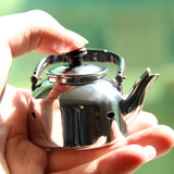 创意金属茶壶打火机造型镜面水壶个性防风火机超逼真茶壶防风火机